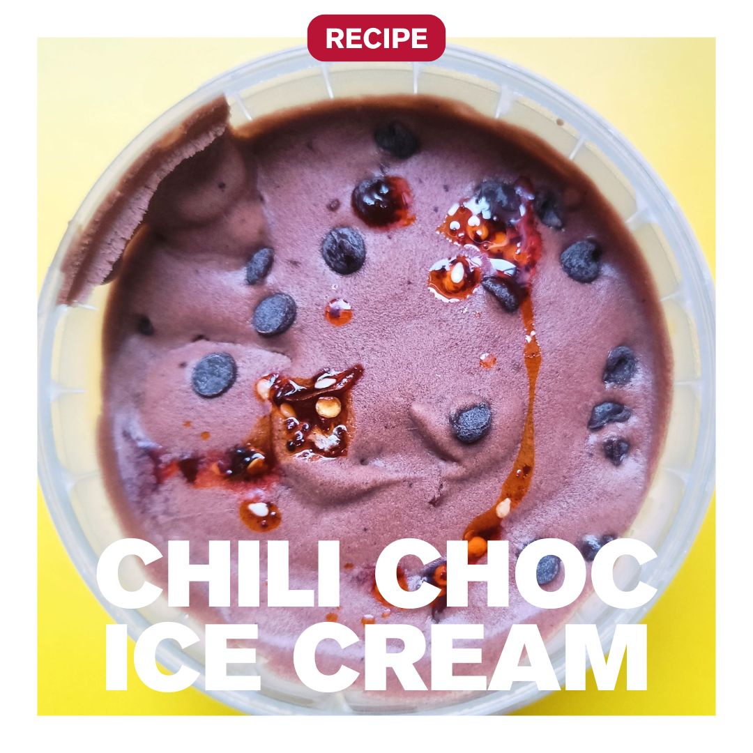 Chili Chocolate Ice Cream crispy chili oil chiliolie spicy ice cream recipe