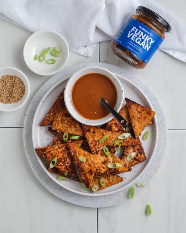 Trouble and Spice sambal best funky vegan satay recipe vegan sambal