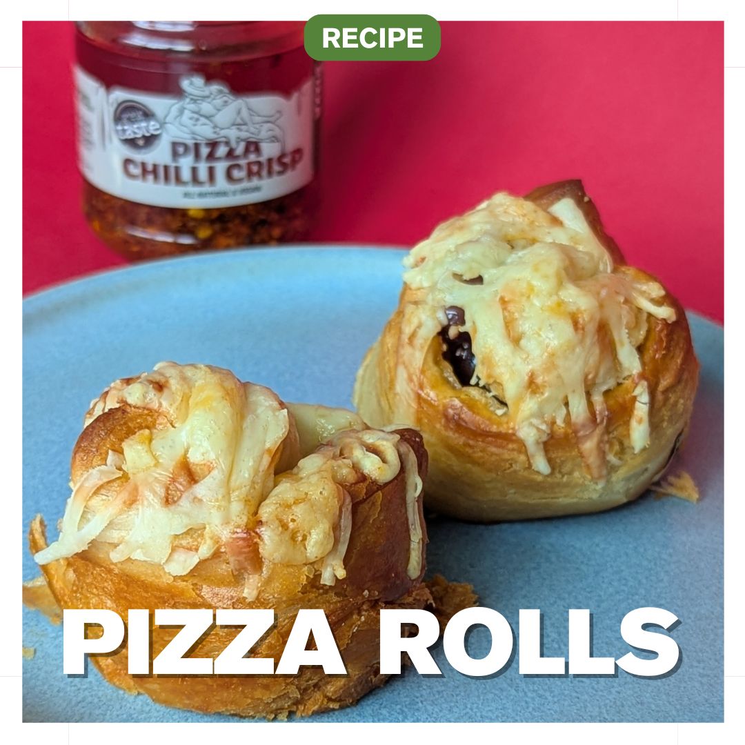Pizza chilli crisp croissant rolls with cheese recipe 