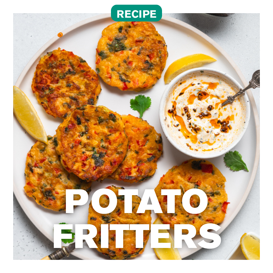 Corn and Potato Fritters leftovers recipe 