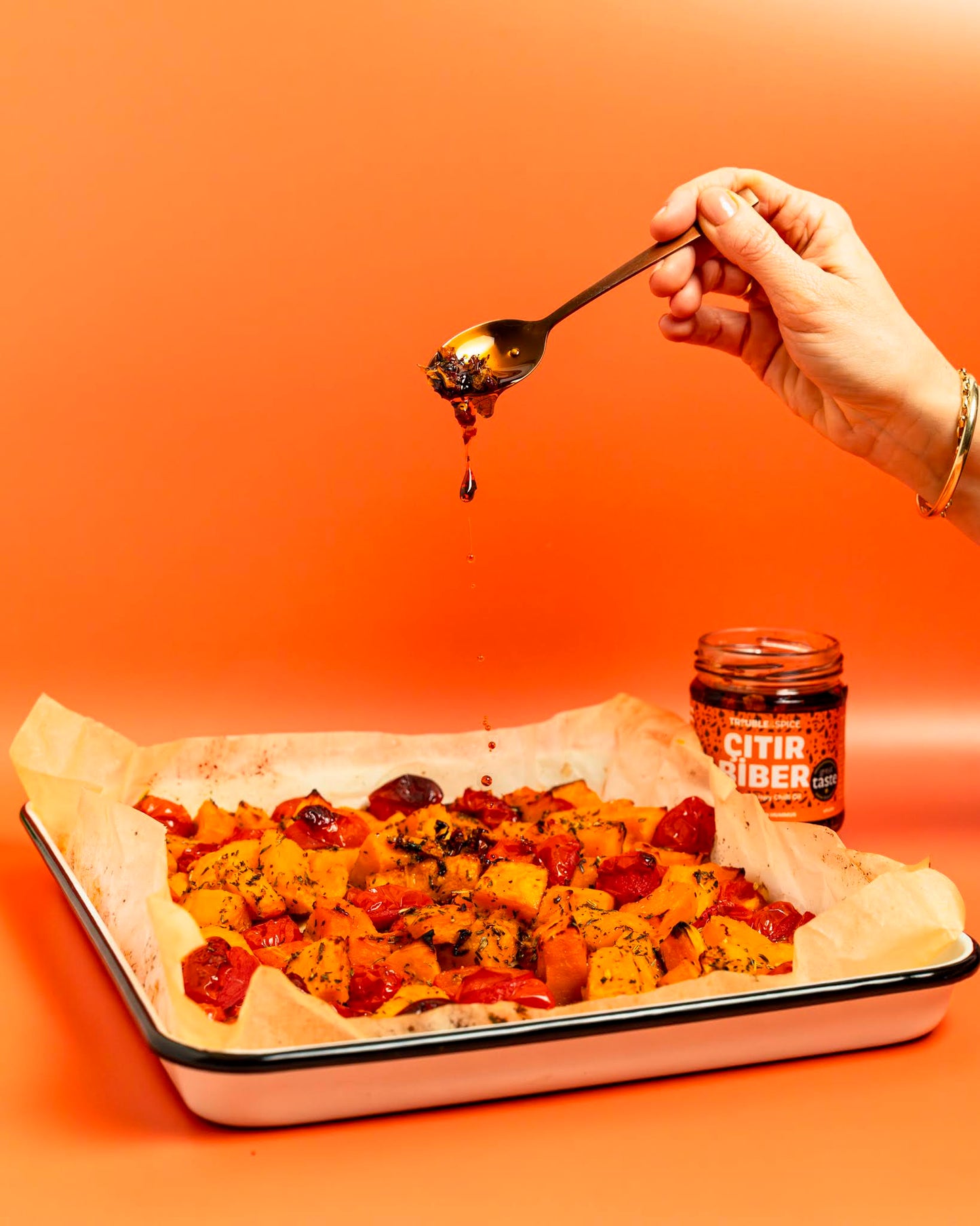 Citir Biber Turkish chili oil tray bake 